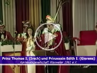 Proklamation und Kappensitzung Karnevalsgesellschaft Waxweiler 1961 e.V.